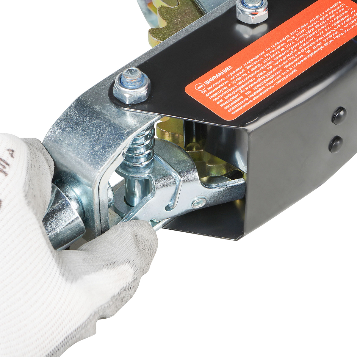 Лебедка ручная рычажная с двойным храповым механизмом 3 т, 2,8 м МП-серия