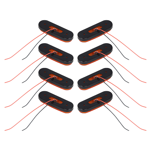 Огонь габаритный светодиодный, 12/24В, оранжевый, комплект 8 шт. МП-серия