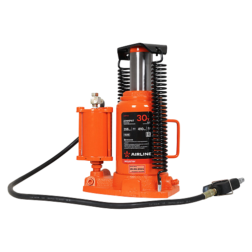 Домкрат бутылочный пневмогидравлический 30т 255-410мм