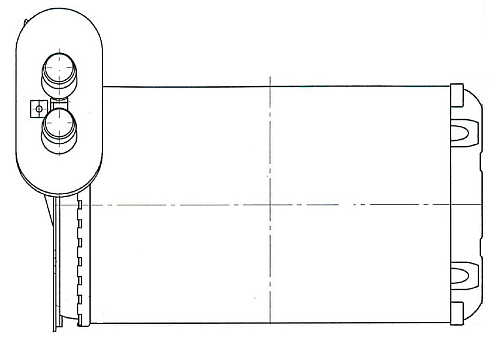 Радиатор отопителя для автомобилей Golf III (91-)/Golf IV (97-)/Octavia (96-) (LRh 1831)