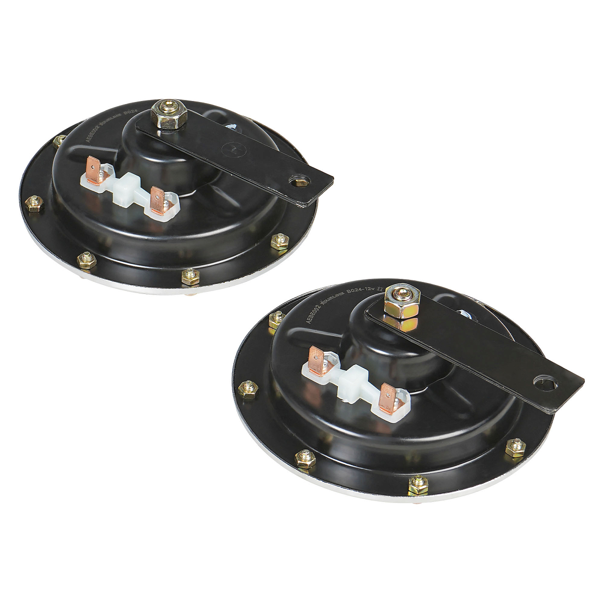 Сигнал звуковой дисковый 125мм 340/420Гц 118дБ 12В LOW/HIGH, кмпл. 2 шт.