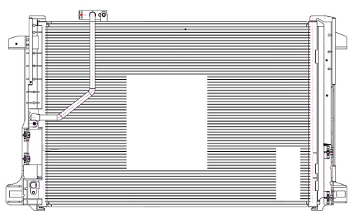 Радиатор кондиционера для автомобилей Mercedes-Benz C (W204) (07-)/E (W212) (09-)