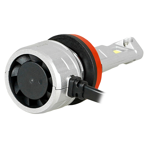 Лампа светодиодная H11/H8 ULTRA, 55Вт, 10400Лм (5200Лм x 2), 6500К (Белый), 12/24В, комплект 2 шт. МП-серия