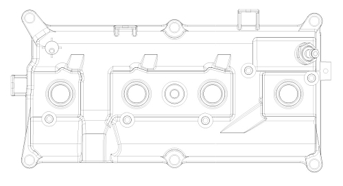 Крышка клапанная для автомобилей Nissan Qashqai (06-)/X-Trail (T31) (07-) 2.0i (с прокл.)