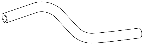 Патрубок отоп. для а/м Hyundai Getz (02-) 1.4i/1.6i АТ/MT отвод. (EPDM,1шт.)