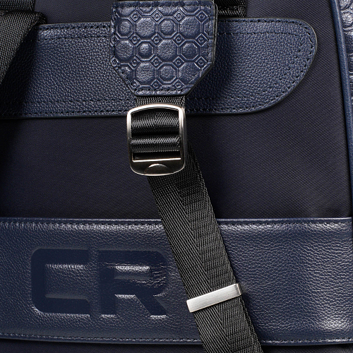 Рюкзак кожаный синий CR