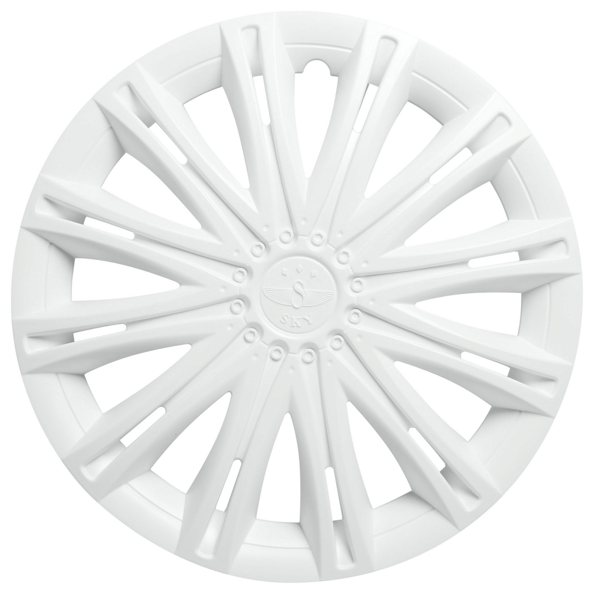 Колпаки колесные 15" "Скай", белый, компл. 2 шт.