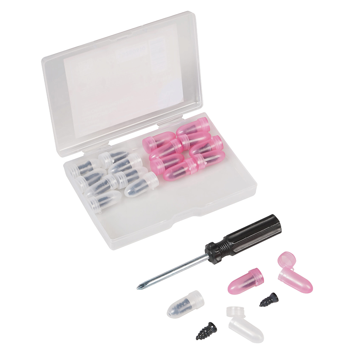 Ремкомплект для б/к шин в кейсе (саморезы прорезиненные 20 шт., отвертка)