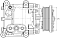Компрессор кондиционера для автомобилей Ford Fusion (02-)/Fiesta (01-)