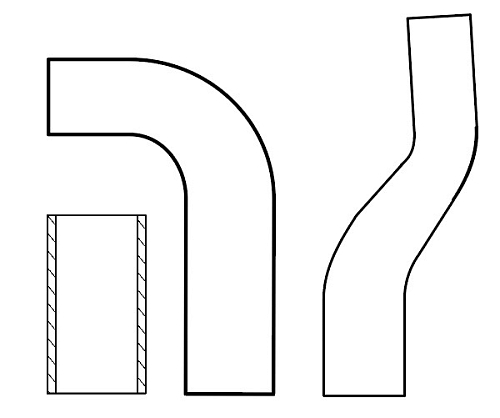 Патрубки охл. для а/м КАМАЗ 65115 Евро 3 (cиликон, кмпл., 3 шт.)
