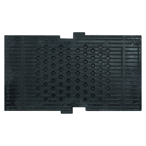 Лежачий полицейский ИДН 900мм(1), средний элемент, со световозвр., резина, черный