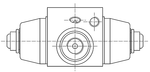 Цилиндр тормозной для автомобилей Audi 80 (78-) / VW Golf III (91-) / Polo (94-) задний левый / правый d=15.9мм (алюминий)