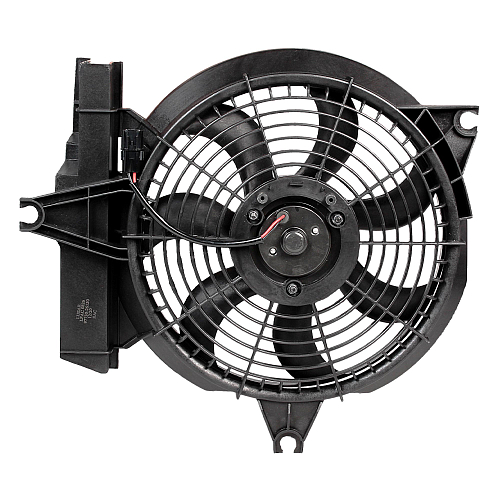 Электровентилятор кондиционера для автомобилей Hyundai Santa Fe (00-) (с кожухом)