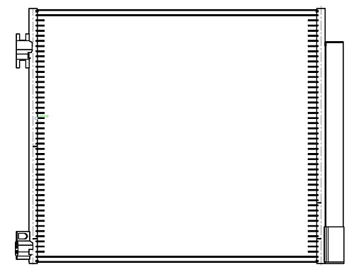 Радиатор кондиционера для автомобилей Qashqai (14-)/X-Trail (14-)