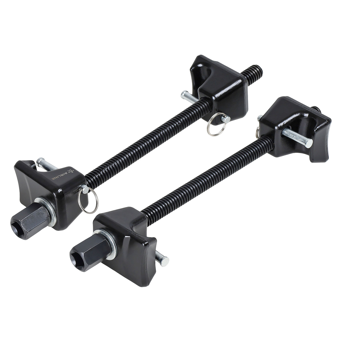 Стяжки пружин усиленные PRO с фиксатором, комплект 2шт., кейс