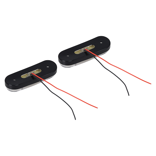 Огонь габаритный светодиодный, 12/24В, белый, комплект 2 шт.