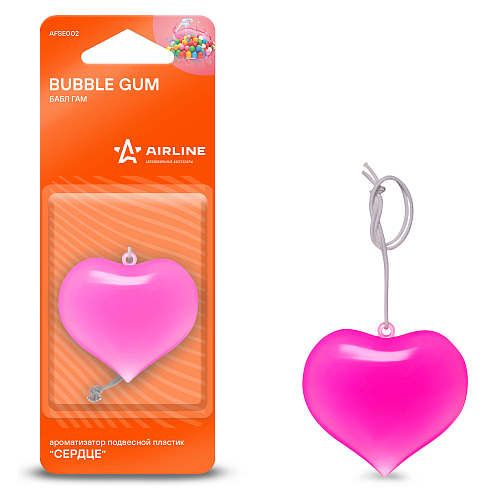 Ароматизатор подвесной "Сердце" Бабл гам