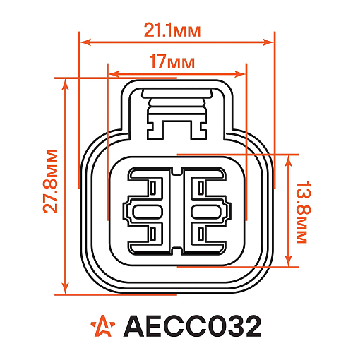 Разъём 4 pin с проводами для датчика кислорода Hyundai, Kia, Chevrolet