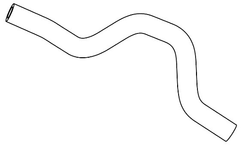 Патрубок охл. для а/м Hyundai Getz (02-) 1.3 AT/MT верх. (EPDM,1шт.)