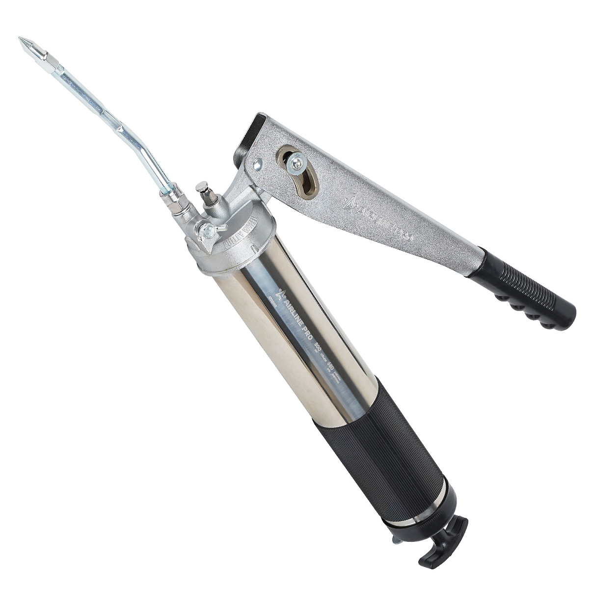 Шприц рычажно-плунжерный 800см3 PRO, клапан уд. воздуха, винт для сброса давления