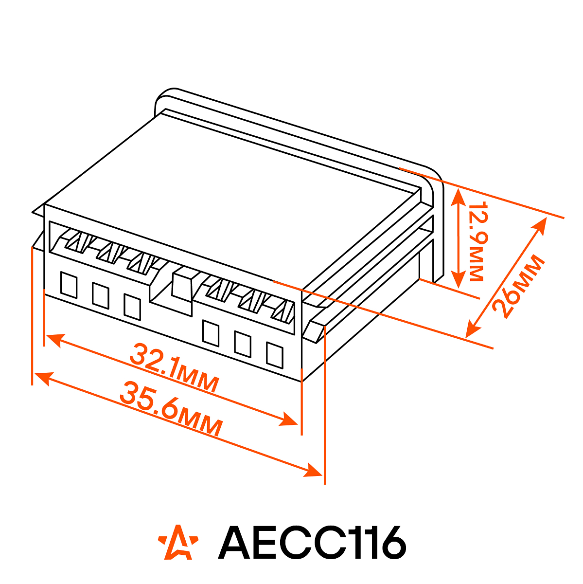 Разъём 6 pin с проводами для заднего фонаря Лада 2105-2109