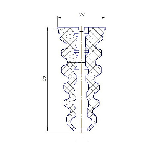 Буфер (отбойник) хода сжатия заднего амортизатора для автомобиля Лада 2190-2192 Granta/Kalina II
