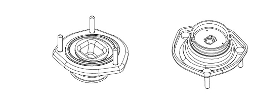 Опора амортизатора для автомобилей Toyota Camry (01-) (задняя правая) (без пыльника)