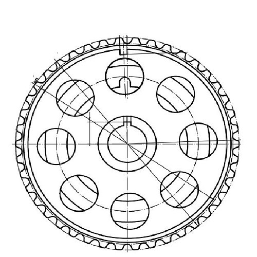 Шкив ГРМ для автомобилей Лада 2170 (дв. 21126) распредвала (впускной с кольцом)