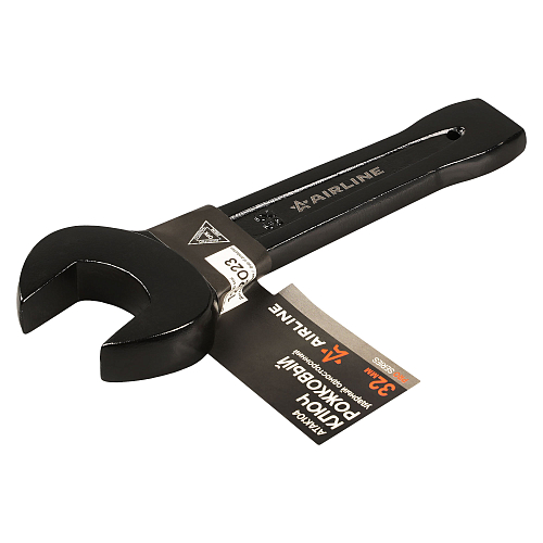 Ключ рожковый ударный односторонний 32мм, L=185-200мм