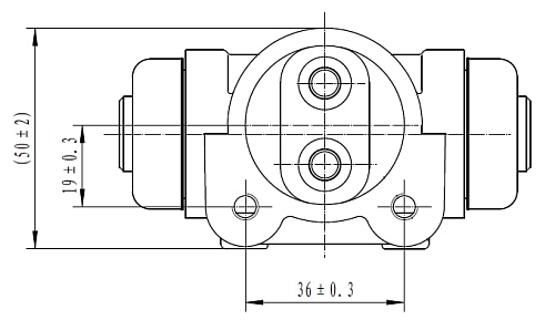 Цилиндр тормозной для автомобилей Renault Master (97-) задний правый d=23.8мм