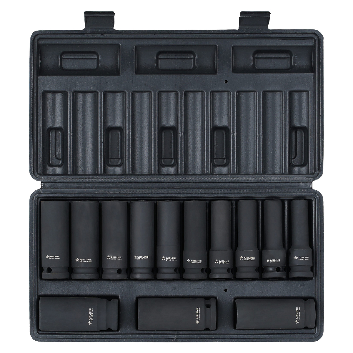 Набор головок ударных 1/2"DR L=78мм, 13пр. (10-24мм) пласт.кейс