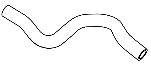 Патрубок отоп. для а/м Kia Optima (15-) 2.4i [G4KJ] отвод. (EPDM,1шт.)