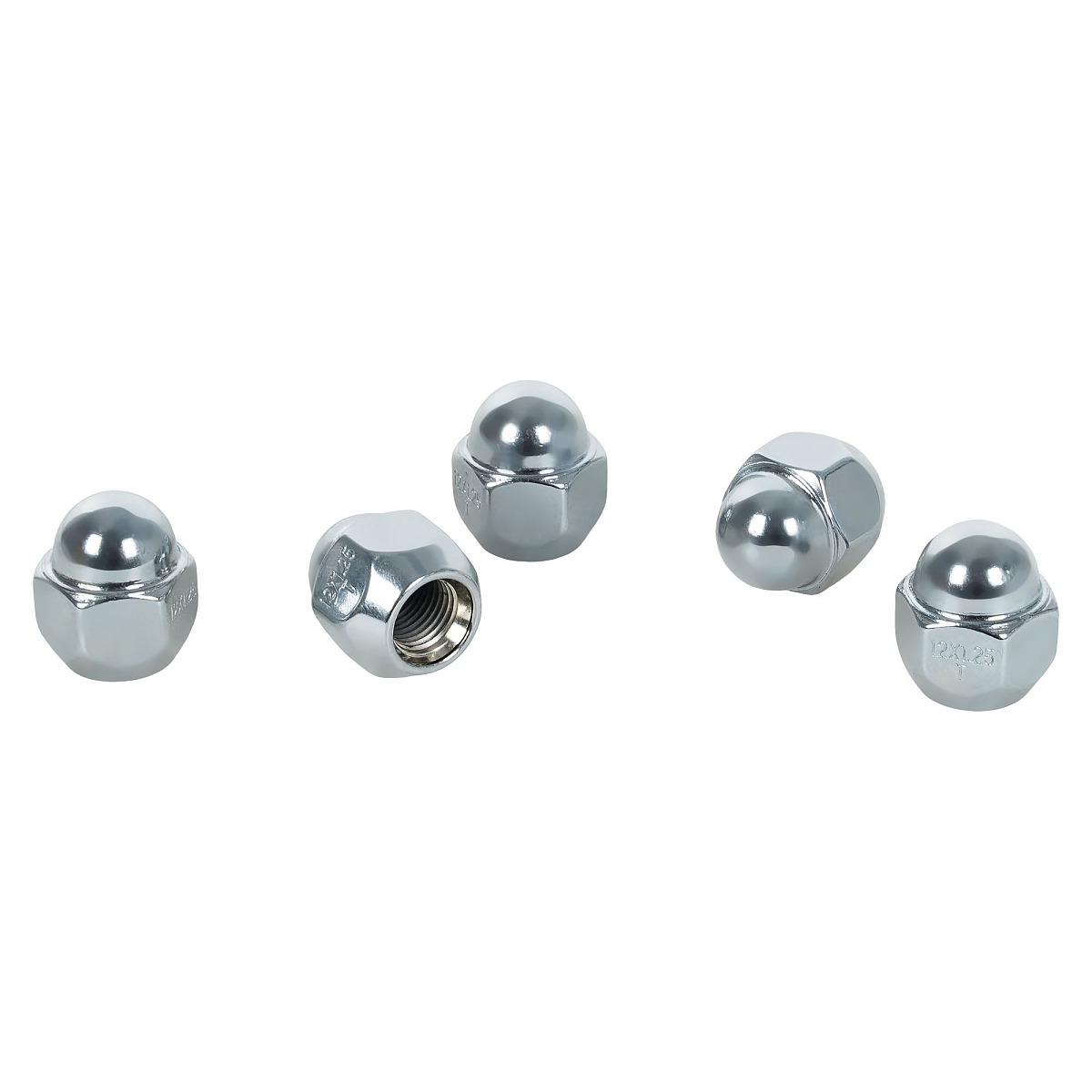 Гайка колесная M12x1,25x25, конус, ключ 21, закрытая, хром, 20 шт для а/м Nissan/Infiniti