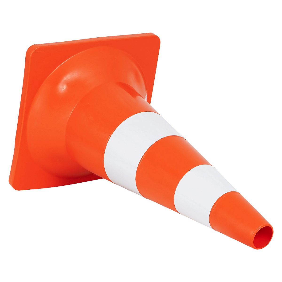 Конус дорожный 520мм, 2 световозвр.полосы с утяжелителем, оранжевый