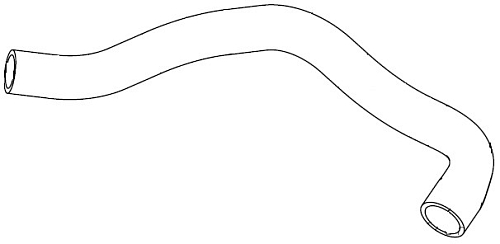 Патрубок охл. для а/м Ford Fiesta (08-) 1.25i/1.4i/1.6i верх. (EPDM, 1шт.)