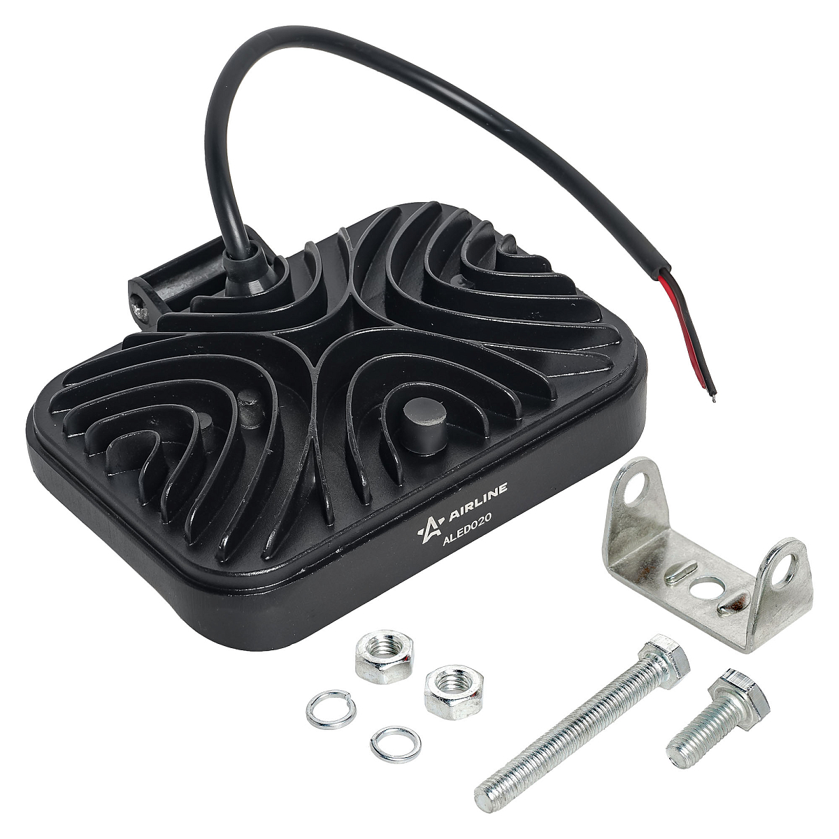 Фара светодиодная прямоугольная, 33LED, дальний свет, 33Вт, 135х95х38мм, 12/24В, PLUS