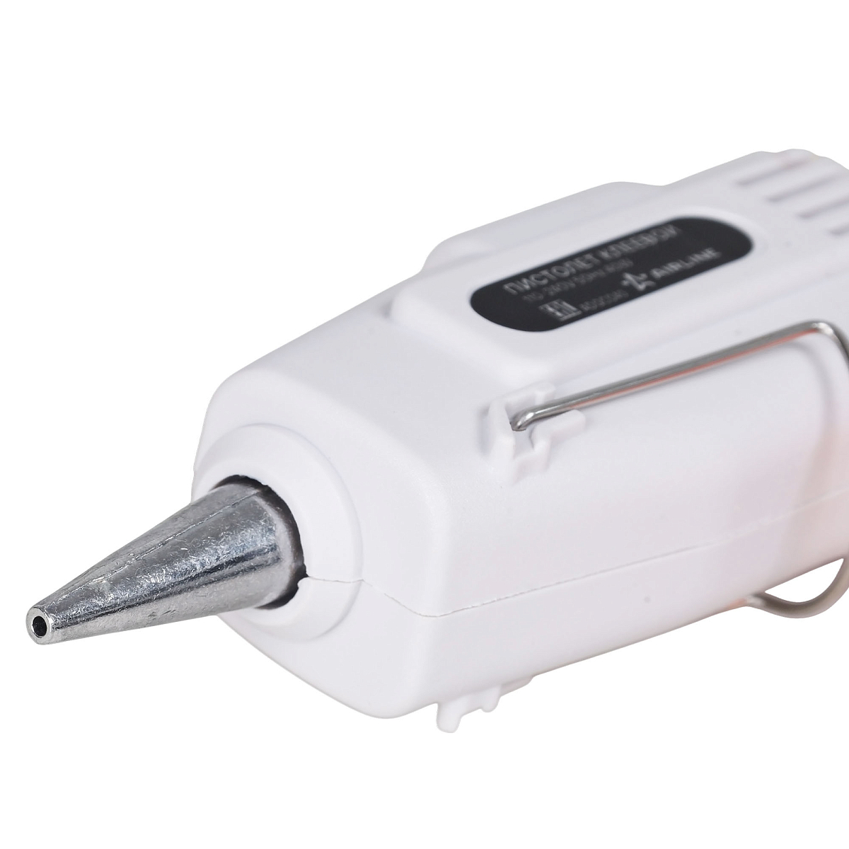 Пистолет (термо) клеевой электрический, сопло 7мм, 220В/40Вт, белый/оранж.