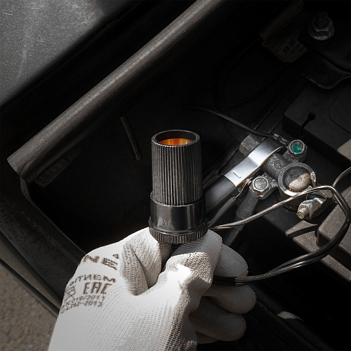 Удлинитель переходник прикуривателя с крокодилами 5А, кабель 30 см