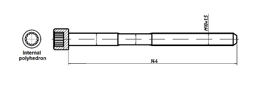Болты ГБЦ для а/м Hyundai Solaris (10-)/Kia Rio (10-) 1.4i/1.6i [G4FA; G4FC; G4FG] н/о (10 шт.)