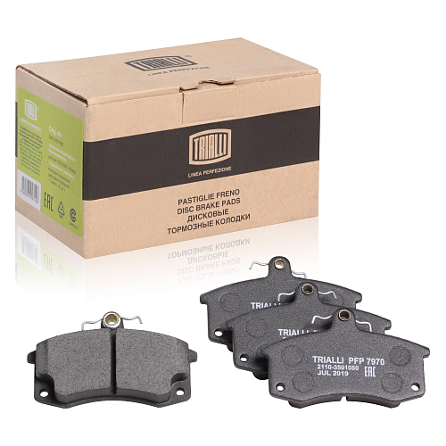 Колодки тормозные дисковые передние для автомобилей Лада 2110 ECO (semi-metallic/полуметаллические)