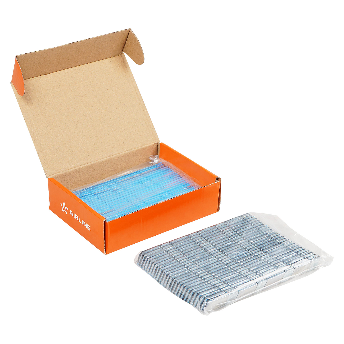 Груз балансировочный самоклеящийся стальной 4*5гр/4*10гр, 50 шт., с лайнером