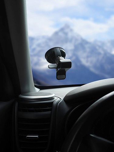 Держатель для телефона/навигатора автомобильный присоска на лобовое стекло прищепка