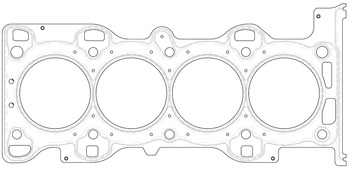 Прокладка ГБЦ для а/м Ford Focus II (05-)/Mondeo (00-)/Mazda 3 (03-) 2.0i [AODA;AODB;AODB;SYDA]