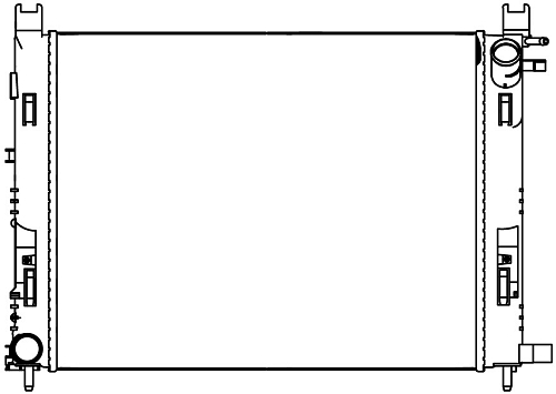 Радиатор охлаждения для автомобилей Лада Vesta Sport (18-)/Vesta (15-) 1.8i A/C+ (паяный)