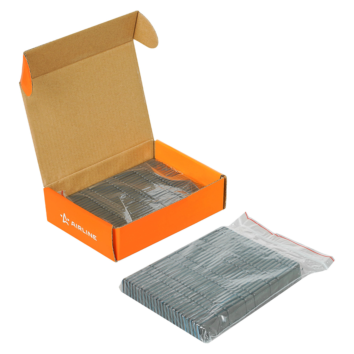 Груз балансировочный самоклеящийся стальной 4*5гр/4*10гр, 50 шт., темно-серый (графит)