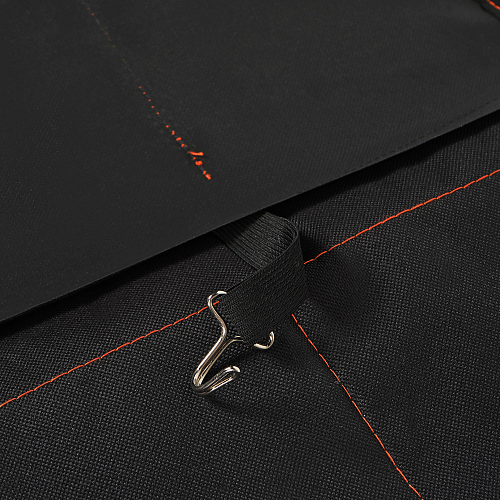 Накидка защ. под детское автокресло (108*46 см) со спинкой, с карманом, полиэстер, черн.