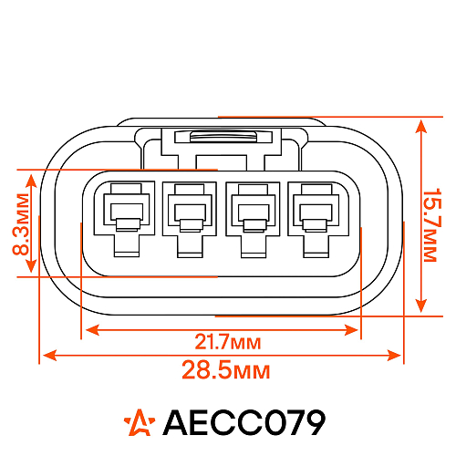 Разъём 4 pin с проводами для катушки зажигания Toyota, Lexus, Peugeot