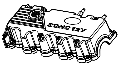 Крышка клапанная для а/м Hyundai Accent (99-)/Getz (02-) 1.3i/1.5i