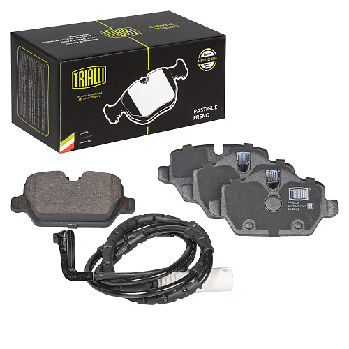 Колодки тормозные дисковые задние для автомобилей BMW 1 (E81/87) (04-) / 3 (E90) (05-) / Mini Countryman (10-) (в комплекте с датчиком)