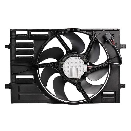 Электровентилятор охлаждения для автомобилей Skoda Octavia A7 (13-)/VW Tiguan II (16-) 1.8T/2.0T (с кожухом)